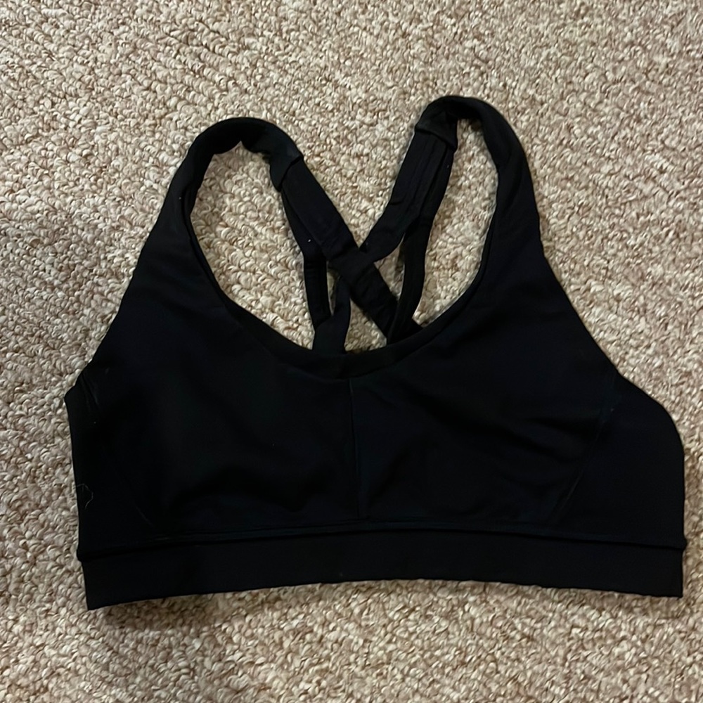 Lululemon sport bra size 6 black